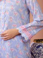 Edenrobe By Allure Unstitched Printed Lawn (lilac)