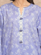 Edenrobe By Allure Unstitched Printed Lawn (lavender)