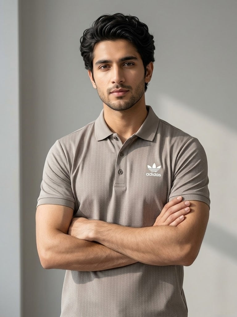 Imported Polo Adidas Shirt (gray)
