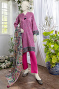 MTJ-3PC-Unstitch Printed Lawn (Pink)