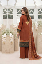 Keyseria By Jaffrani-3PC Unstitch Lawn Chapter-6 (Light Brown)