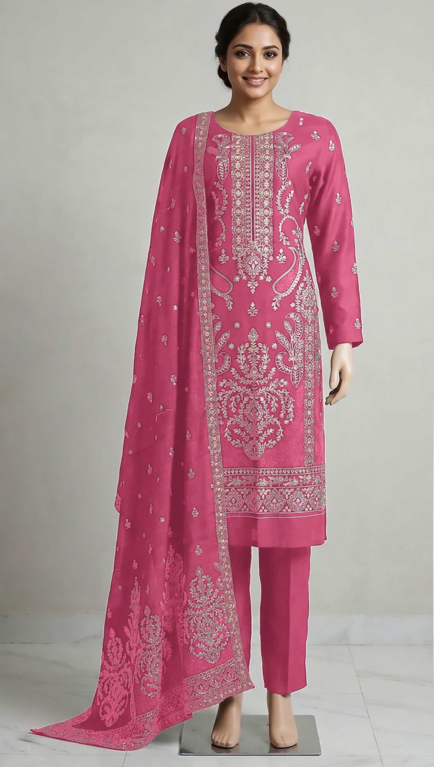 Badshah by Breeza Fashion – Embroidered 3PC Unstitched Lawn Suit