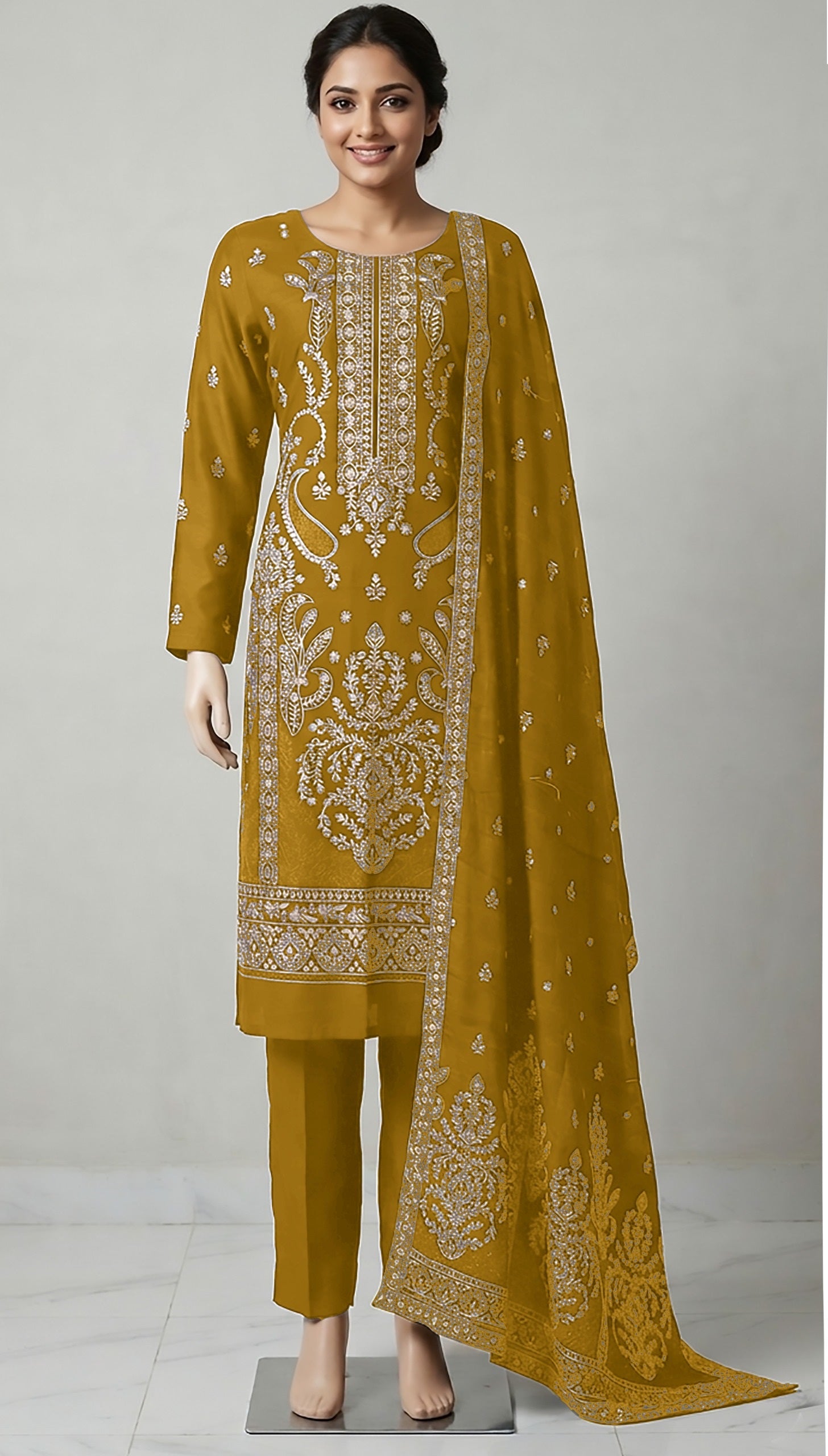 Badshah by Breeza Fashion – Embroidered 3PC Unstitched Lawn Suit