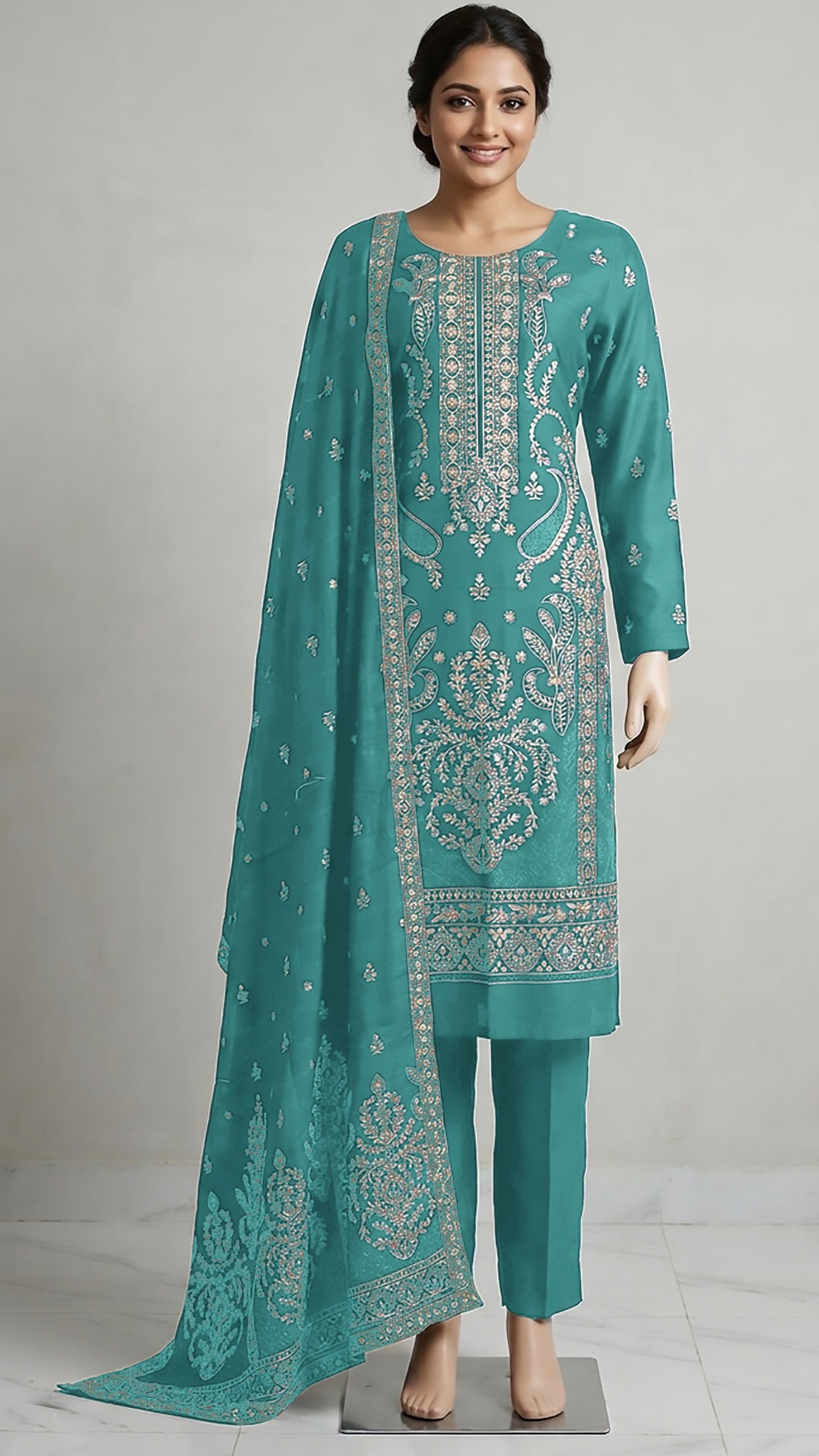 Badshah by Breeza Fashion – Embroidered 3PC Unstitched Lawn Suit