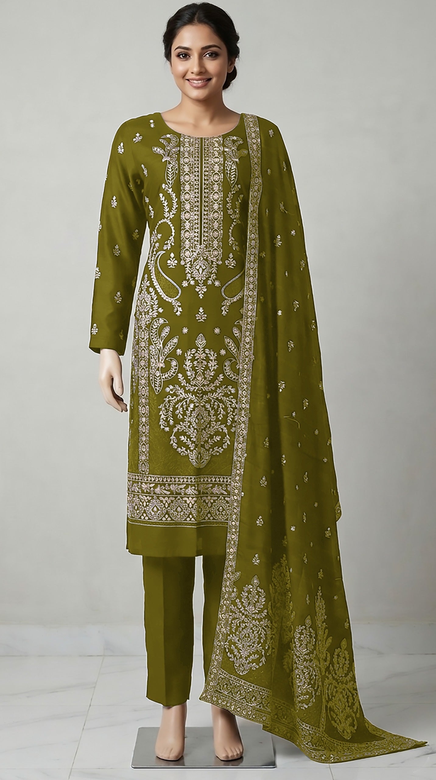 Badshah by Breeza Fashion – Embroidered 3PC Unstitched Lawn Suit