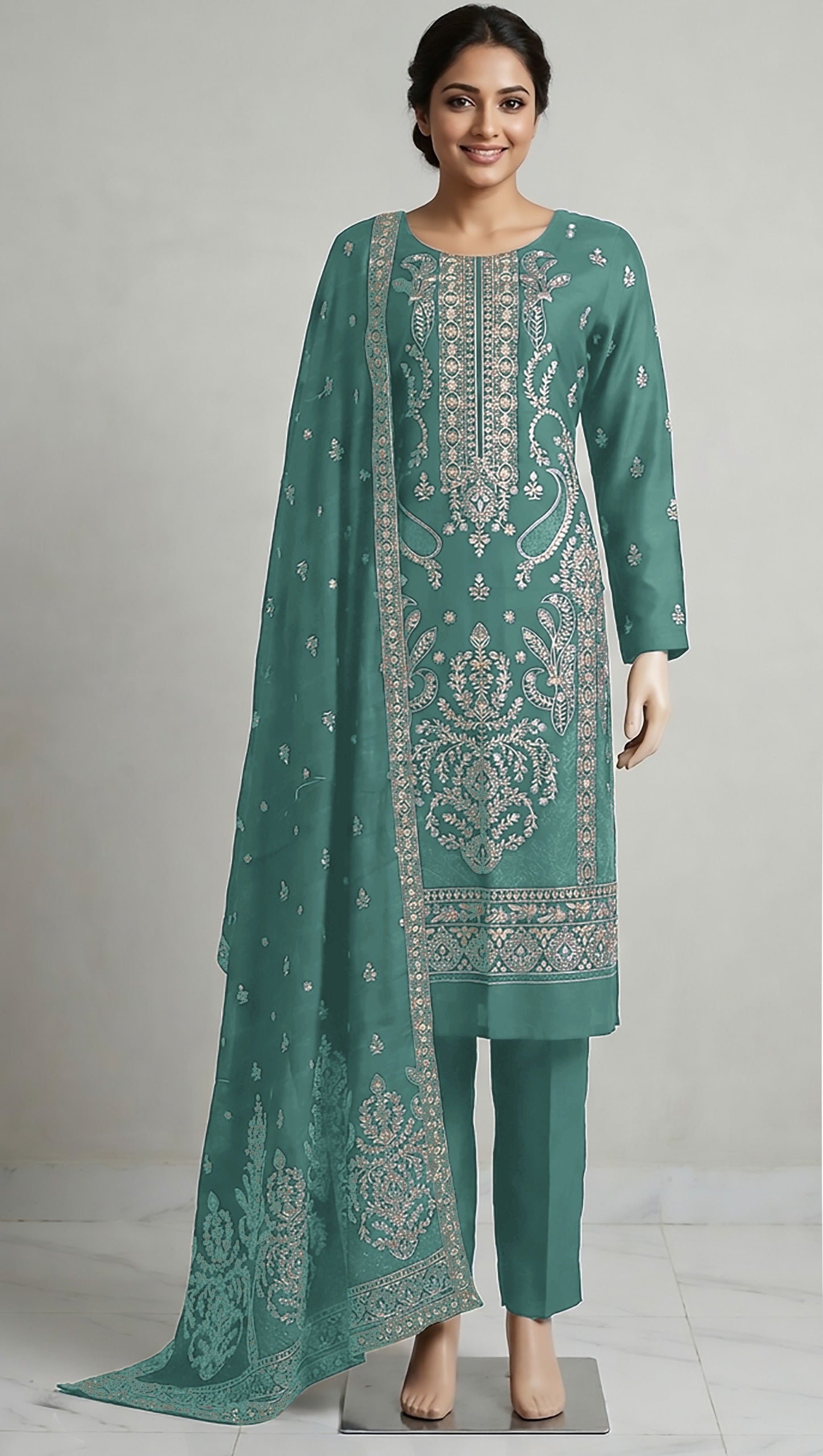 Badshah by Breeza Fashion – Embroidered 3PC Unstitched Lawn Suit