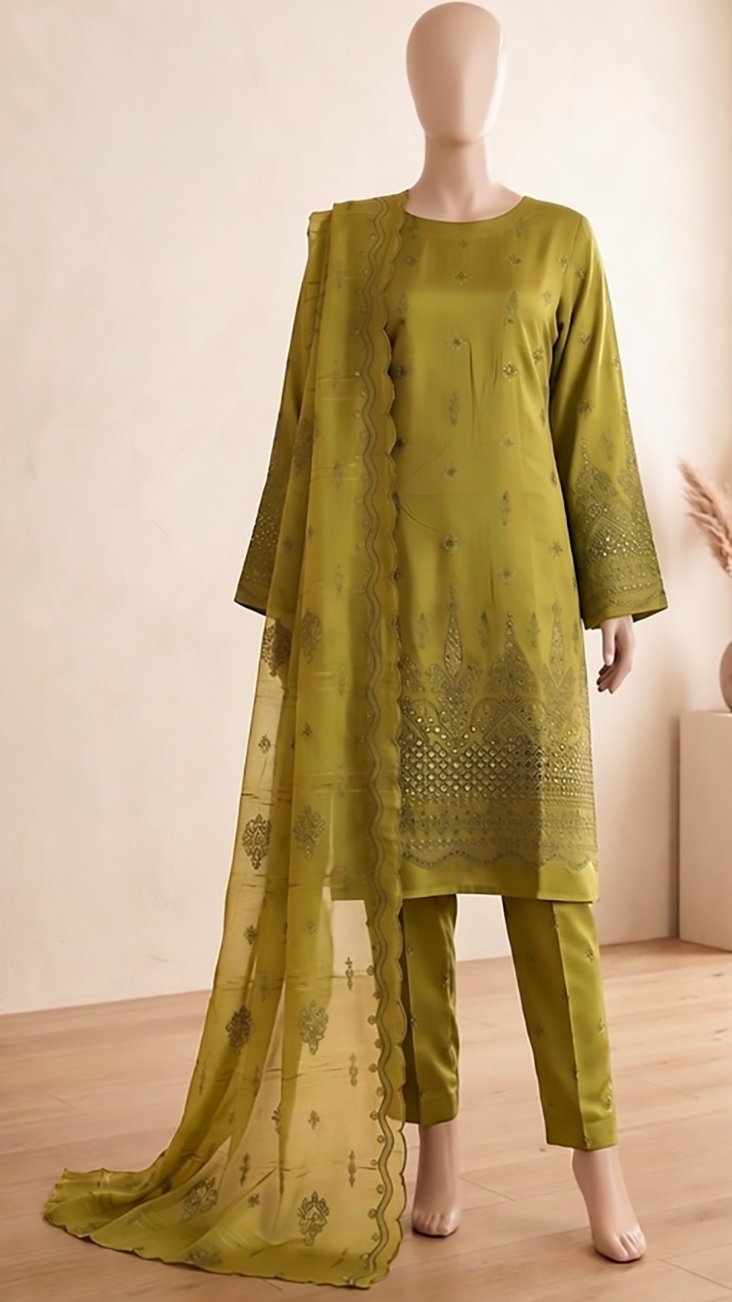 Sameena by Breeza Fashion – Embroidered 3PC Unstitched Lawn Suit