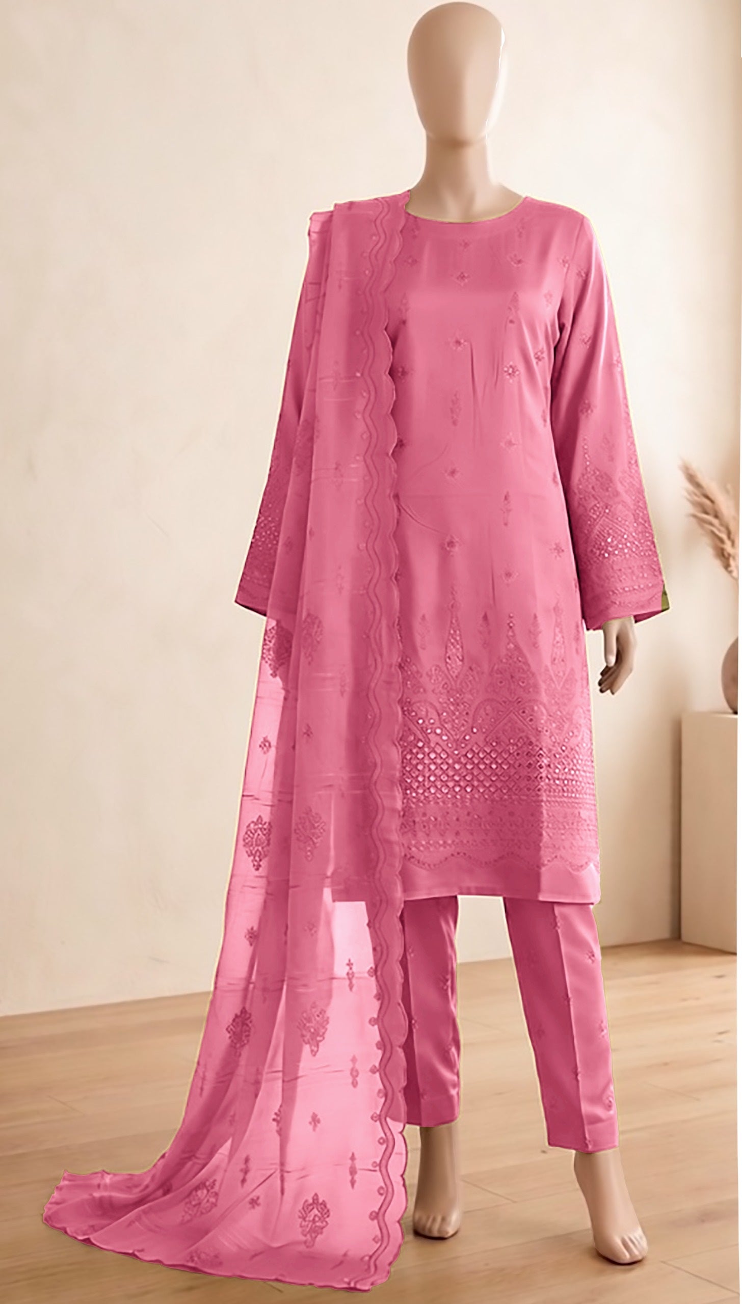 Sameena by Breeza Fashion – Embroidered 3PC Unstitched Lawn Suit