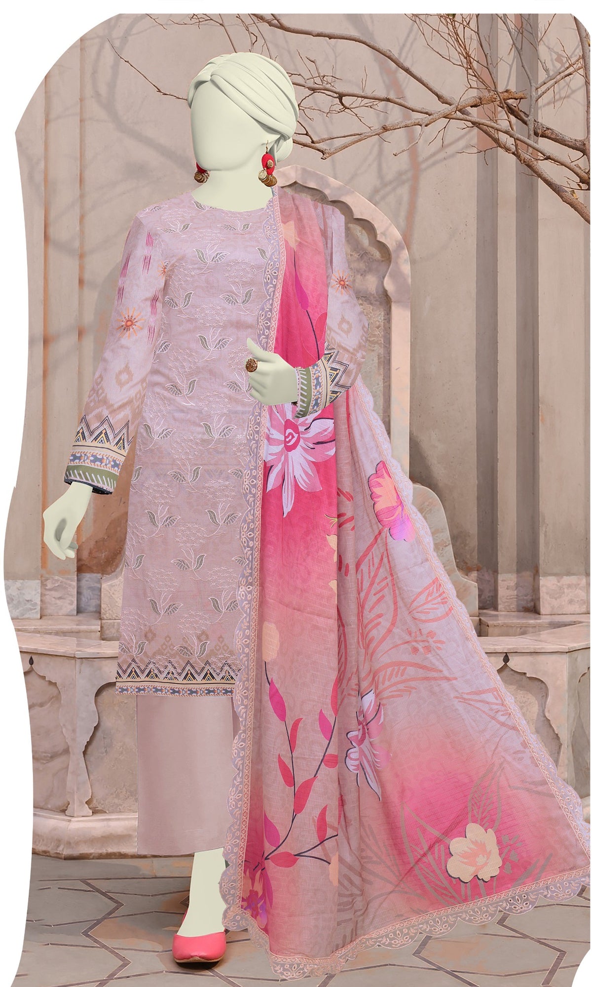 Mirha by Bareeze Fashion - Unstitched 3-Piece Embroidered Lawn
