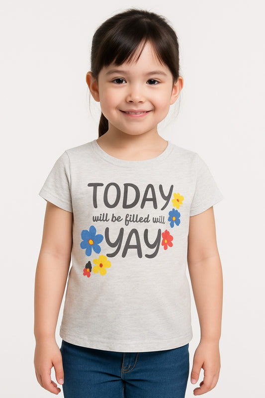 Kids' Graphic T-Shirt – with cheerfull messages