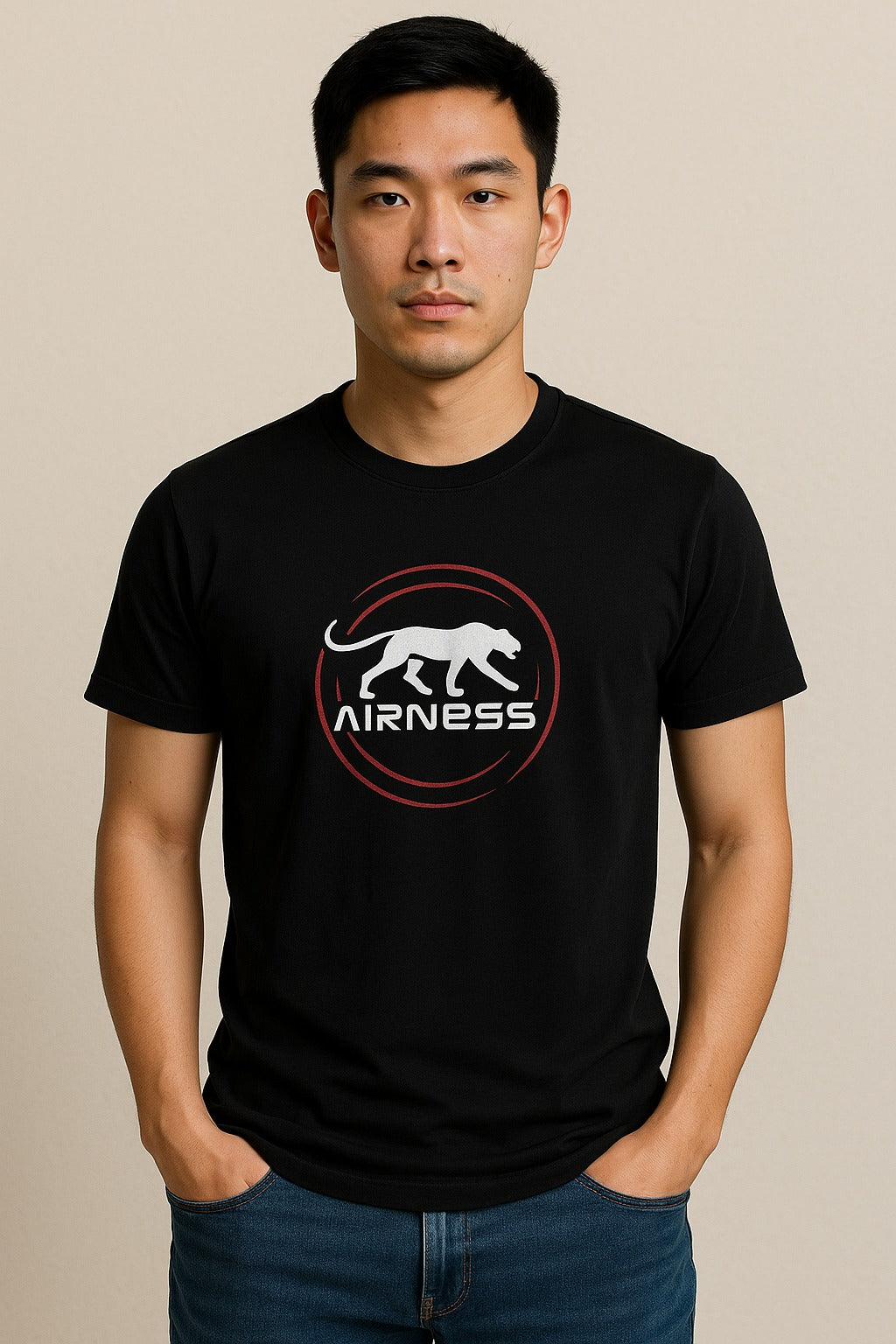 Classic Airness Printed Half Sleeve T-Shirt