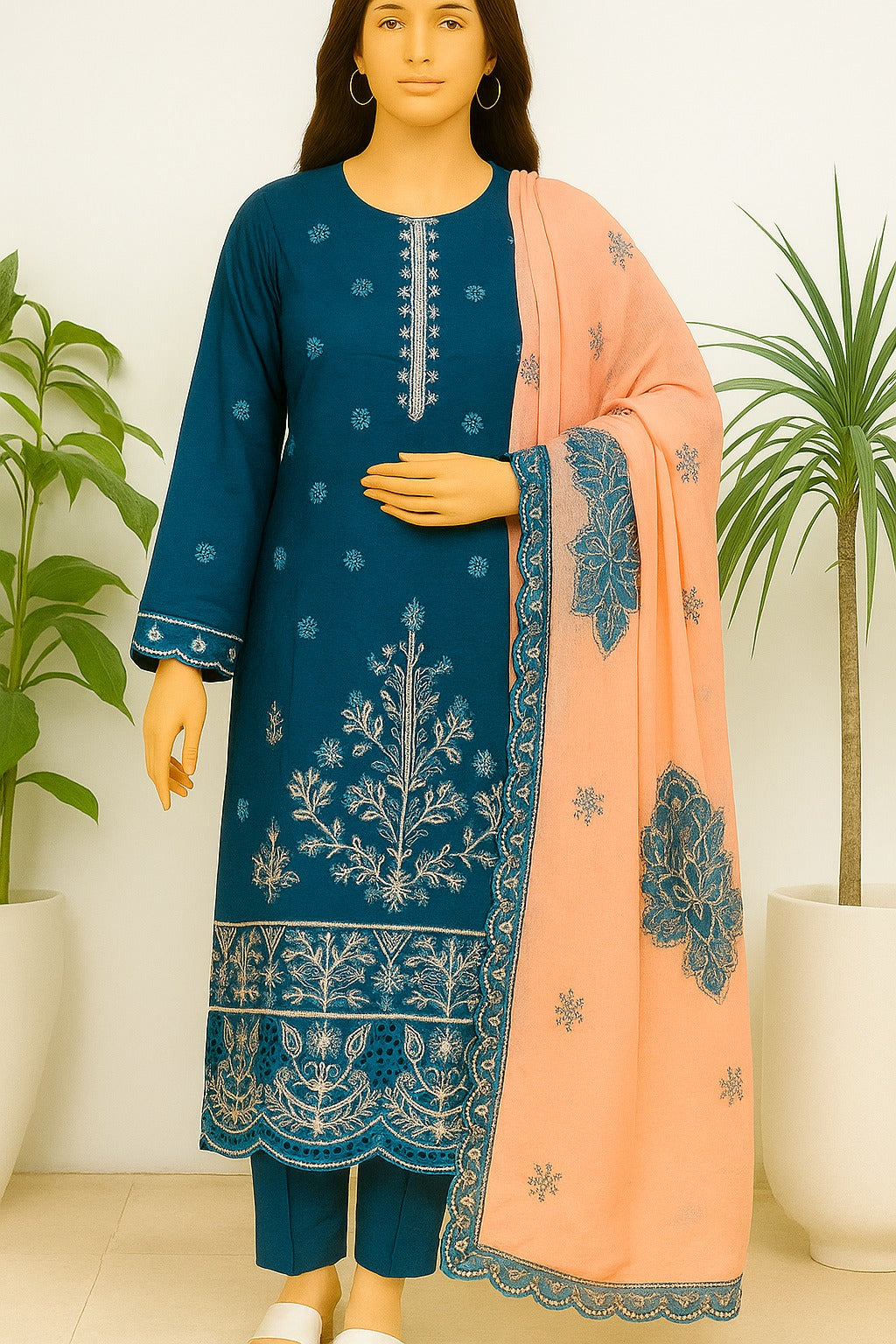 Rang e Haya - Unstitched 3-Piece Heavy Embroidered Lawn VOL-45