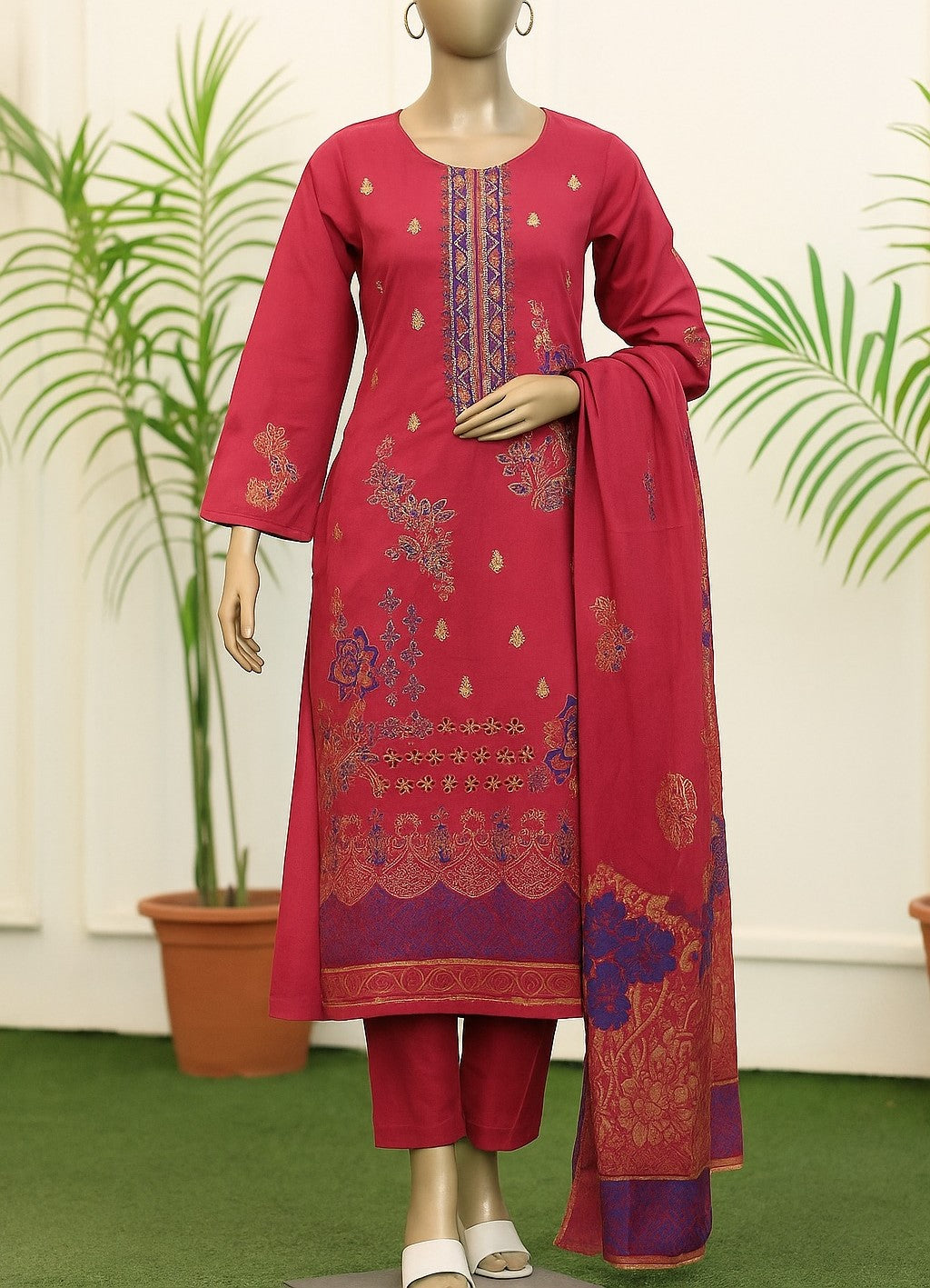 Bin Suhaib – Unstitched 3PC Embroidery