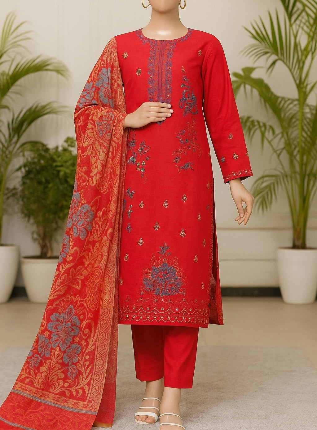 Bin Suhaib – Unstitched 3PC Embroidery