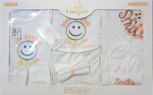 Haniya’s 10-Pcs Baby Gift Set – 0-3 Months (unisex)
