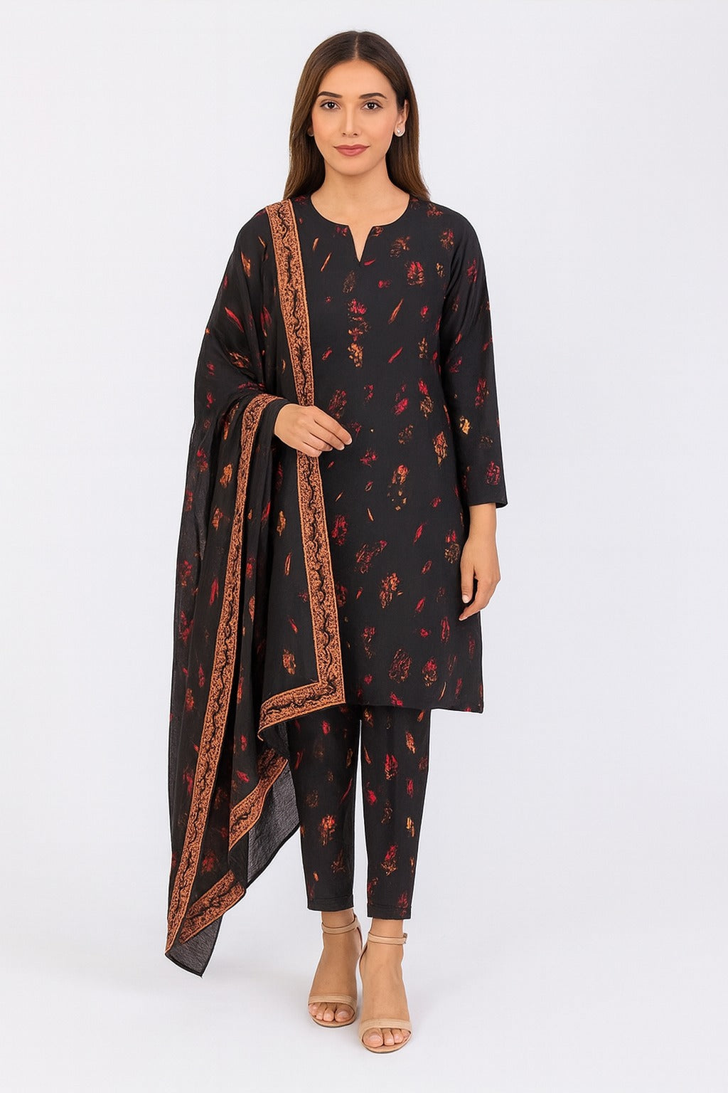 Nishat Doriya Lawn – 3 Piece Stitched