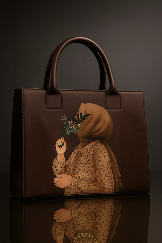 Hijab Girl Canvas Tote Bag – Stylish, Durable & Versatile