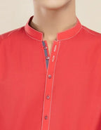 Casual Kurta For Teen With Contrast Thread Work.