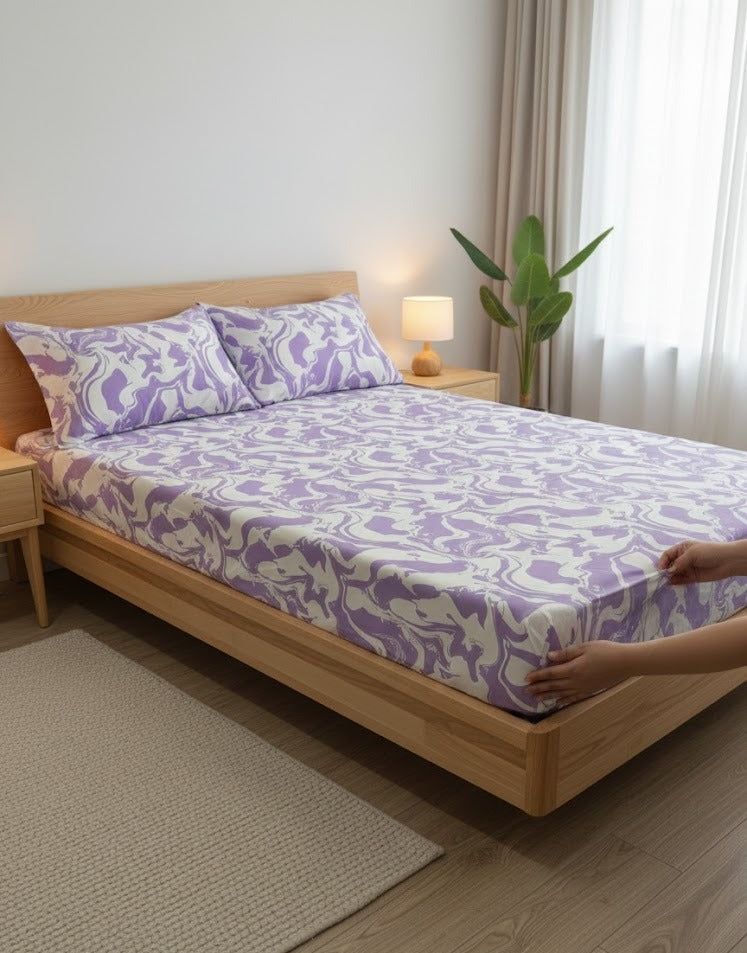 Bed Fitted Cover by GAP (Double) with 2 Pillow Covers
