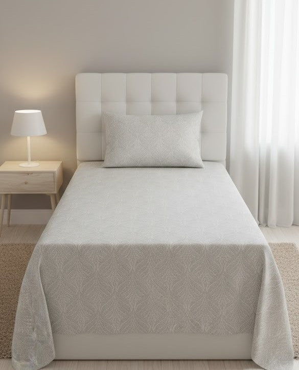 Single Bedsheet with Pillow Cover ( Export Quality )