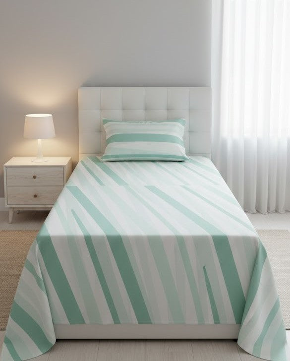 Single Bedsheet with Pillow Cover ( Export Quality )