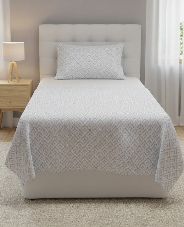 Single Bedsheet with Pillow Cover ( Export Quality )