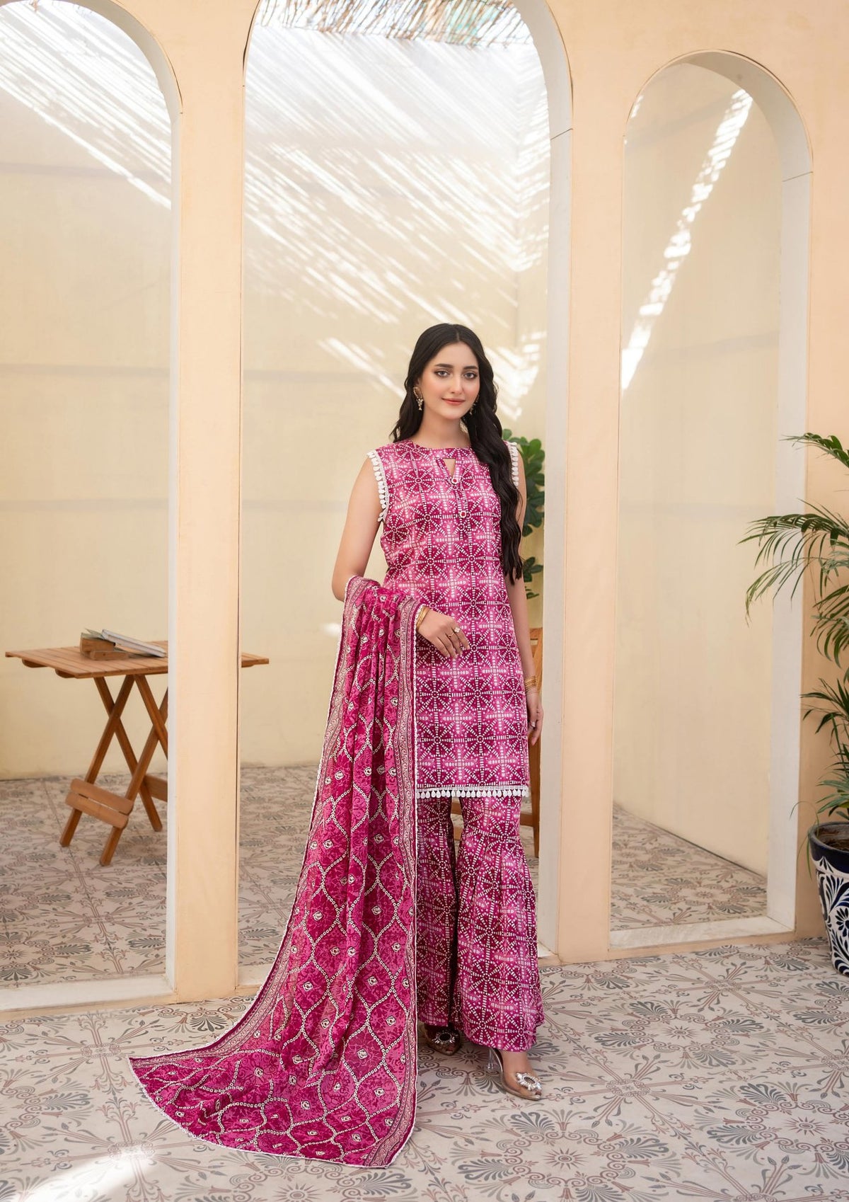 ZESH - Unstitched Same Print 3 Piece Lawn