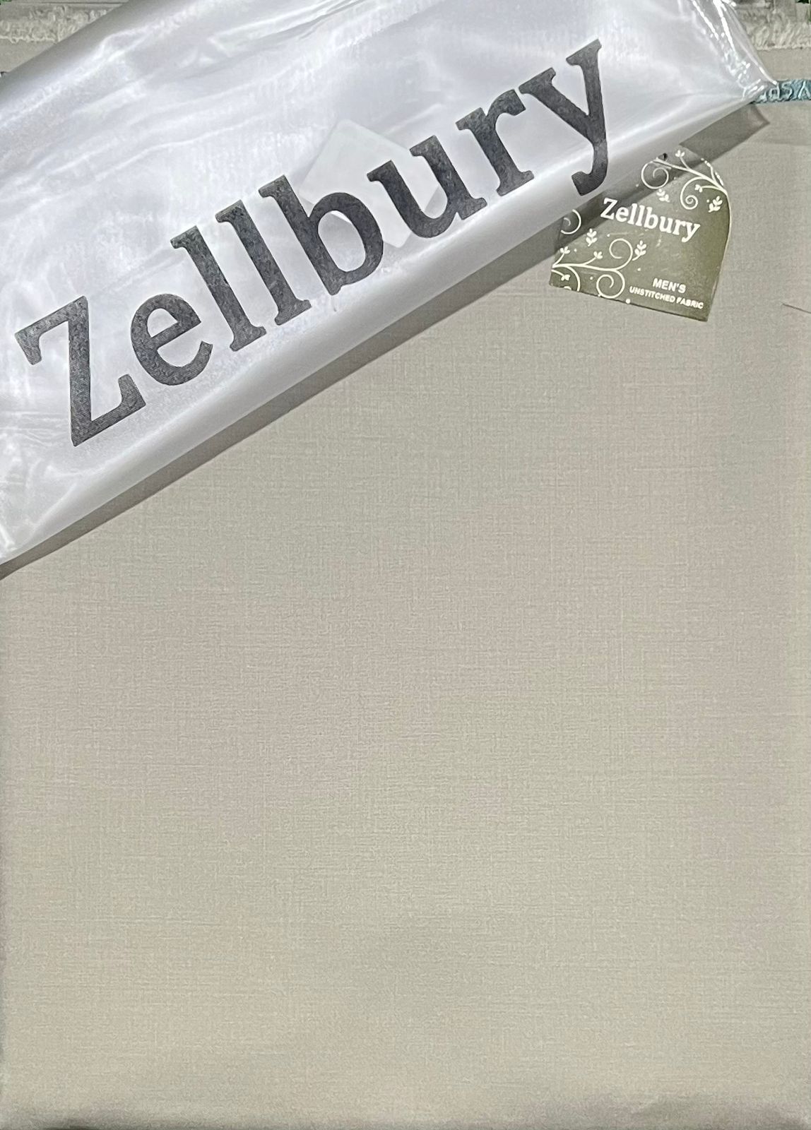 Zellbury mattress with packaging and tag on a neutral background
