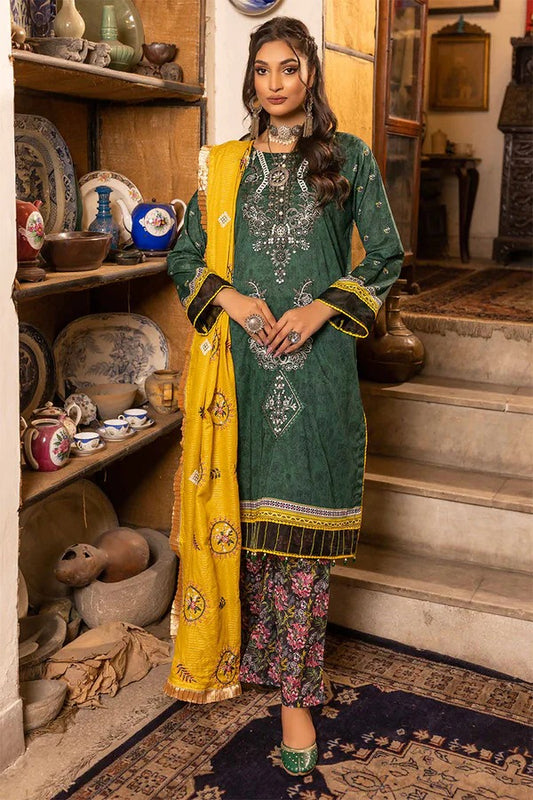 Usman Kashif – Rimal Vol 28 – Unstitched Embroidered 3-Piece Suit
