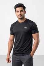 Fashion - Alo Men’s Dry Fit Crew Neck T-Shirt (Black)