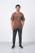 Fashion - Cemmery 23 Men’s Dry Fit Varsity T-Shirt (Brown)