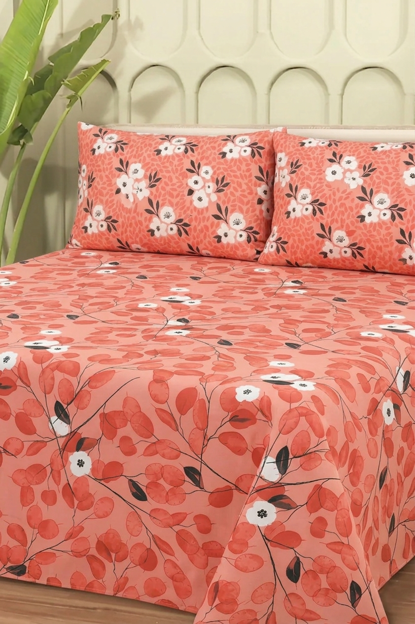 Classic Bed Bundle (6-Piece) Brick pink