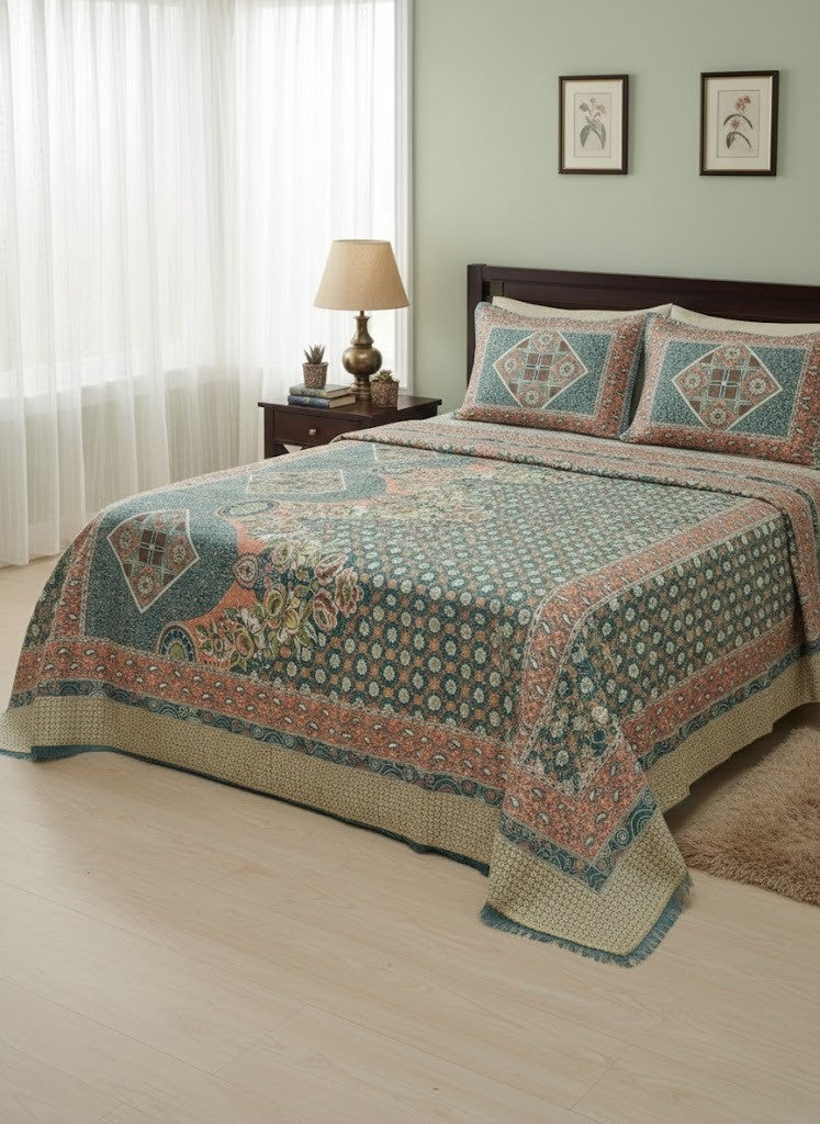 Riwayati Winter Gultex Multani Bedsheet with Pillow Cover