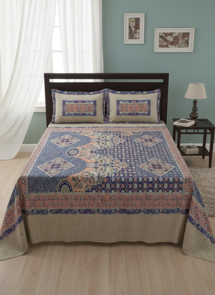 Riwayati Winter Gultex Multani Bedsheet with Pillow Cover