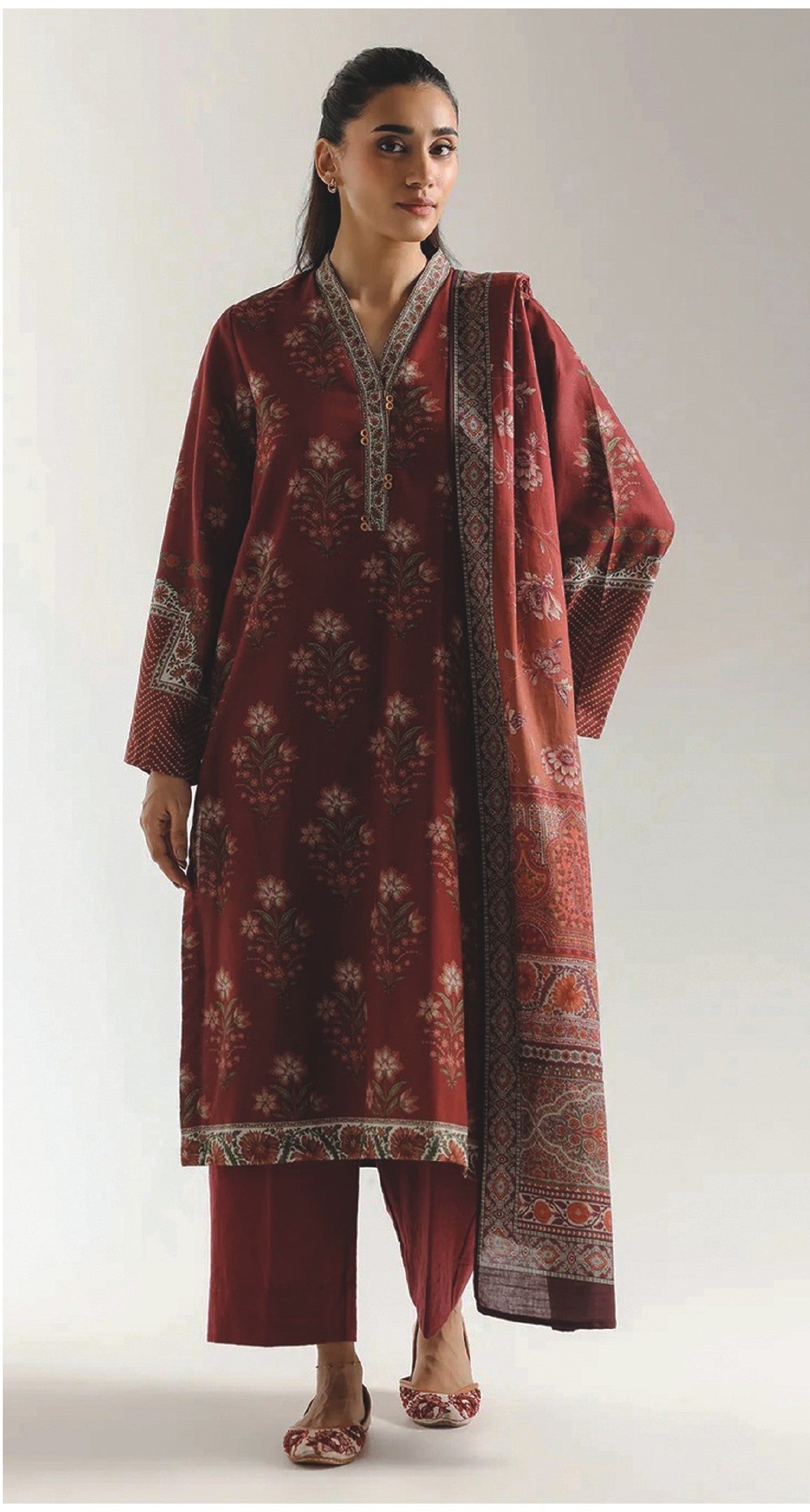 ETHNC Digital Printed Lawn 3 Piece Suit SS'26