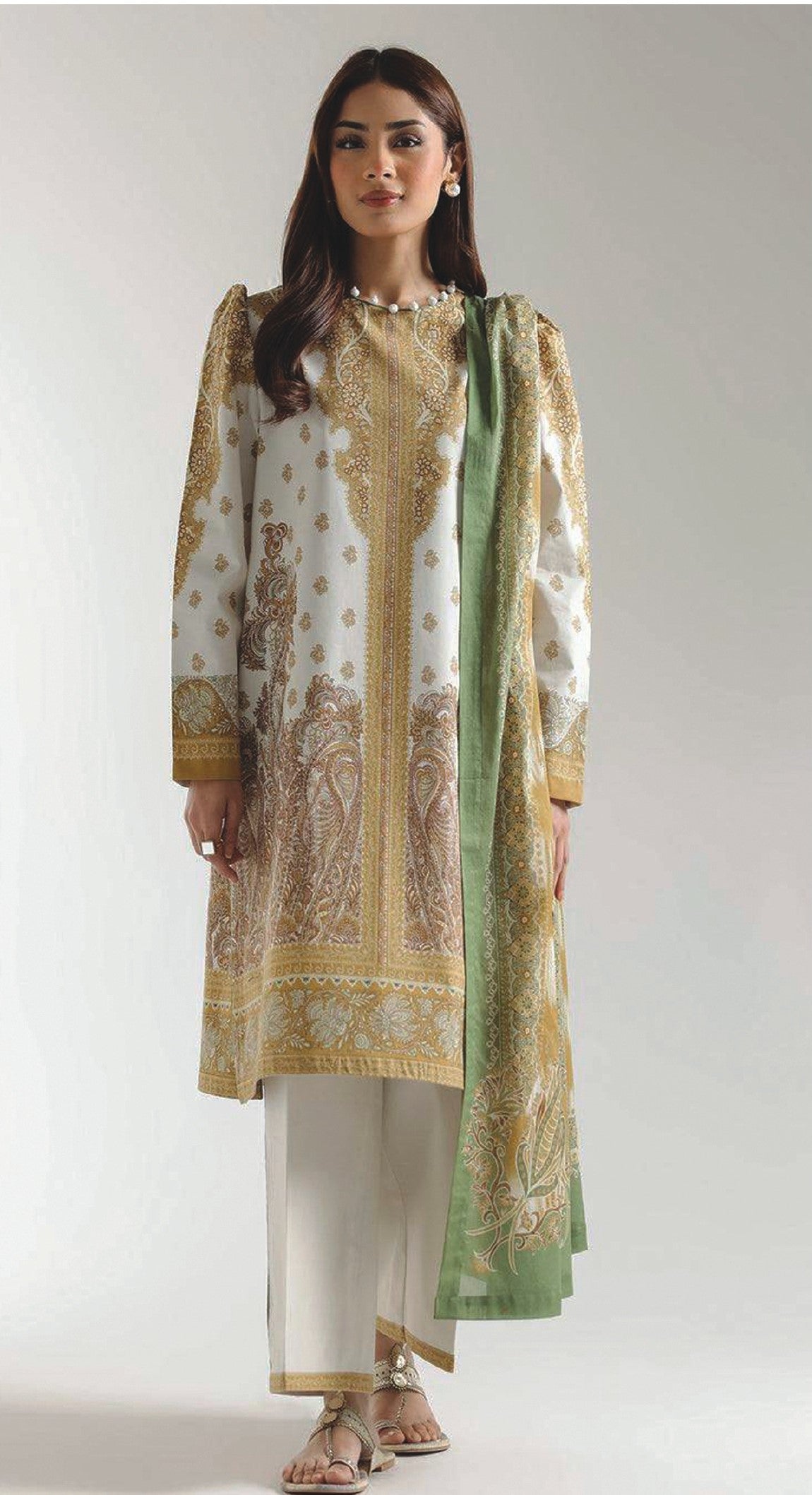 ETHNC Digital Printed Lawn 3 Piece Suit SS'26