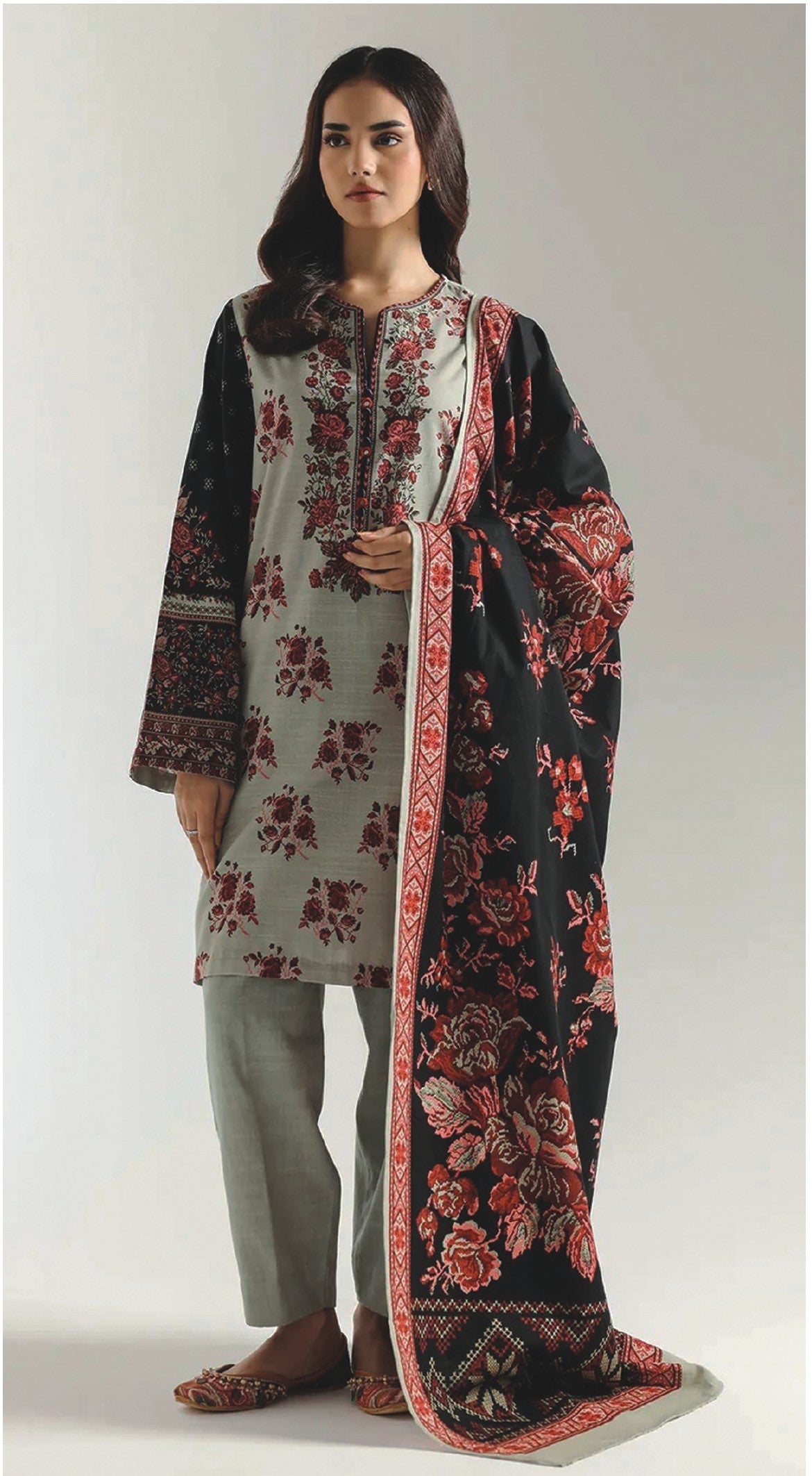 ETHNC Digital Printed Lawn 3 Piece Suit SS'26