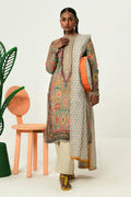Mahya Sana Safinaz 3PC Unstitch Lawn. (light gray)