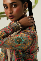 Mahya Sana Safinaz 3PC Unstitch Lawn. (light gray)