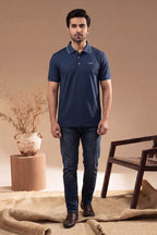 Men’s Premium Polo T-Shirt (Navy Blue)