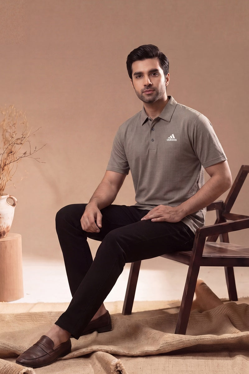 Imported Polo Adidas Shirt (gray)