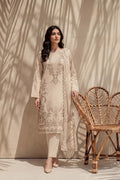 Parveen by Breeza Fashion - 3PC Unstitched Embroidered Lawn Suit (Cream)