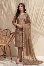 Rasam-o-Rivaj by Breeza Fashion - 3PC Unstitched Embroidered Lawn Suit (Beige)