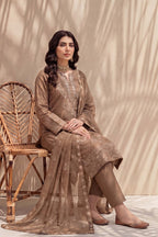 Rasam-o-Rivaj by Breeza Fashion - 3PC Unstitched Embroidered Lawn Suit (Beige)
