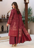 Linnet By KBC Fashion – Jacquard Lawn 3 Piece Unstitched Suit - Maroon