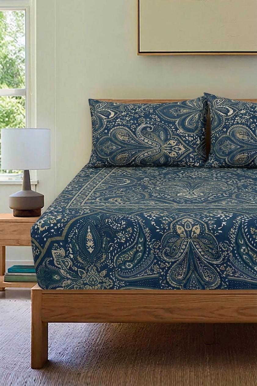 Classic Bed Bundle (6-Piece) Gable blue