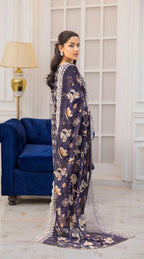 Ibsan By Johra - Unstitched 3-Piece Printed Lawn