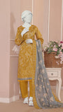 ALMEERAH - Unstitch Embroidery 3pc Lawn