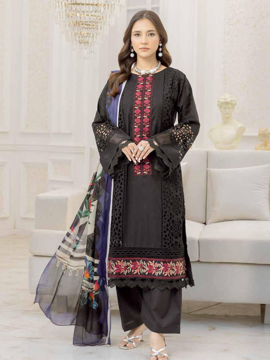 Shazma by Johra - Unstitched 4-Piece Embroidered + Chikan Kari Lawn