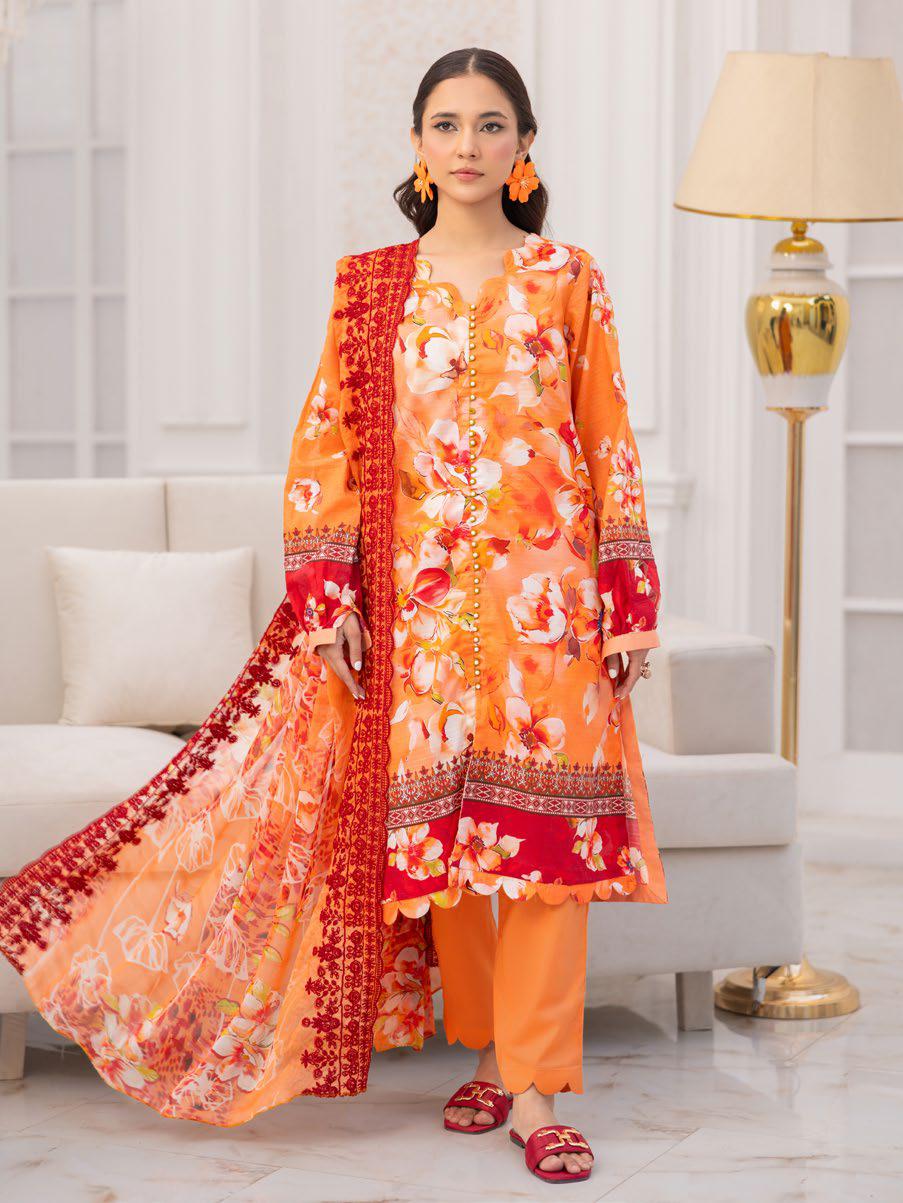 Ibsan By Johra - Unstitched 3-Piece Printed Lawn